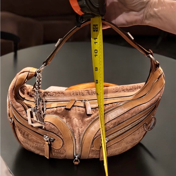 Versace euc suede leather shoulder bag - Picture 10 of 14